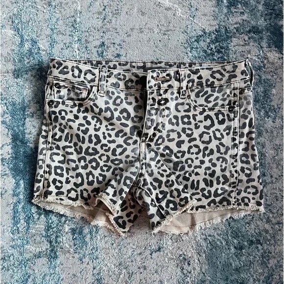 Girls DL1961 LUCY Shorts  cute animal print shorts size 12 - Picture 5 of 10